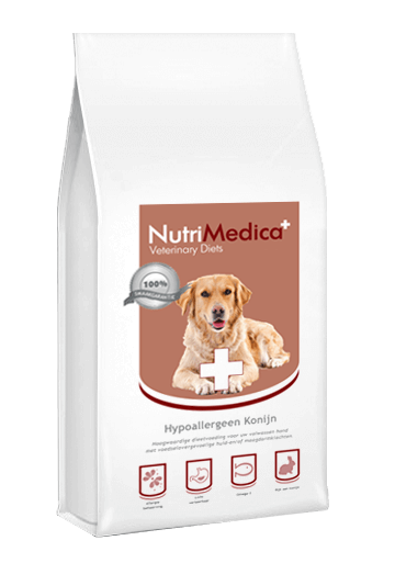 Verpakking NutriMedica Hond Hypoallergeen Konijn
